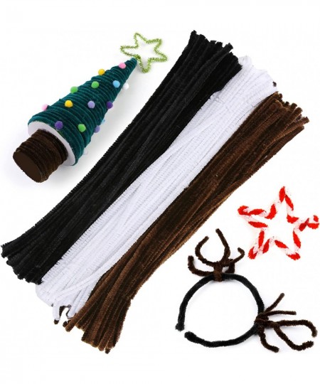 150 Pieces Pipe Cleaners Chenille Stem Craft Pipe Cleaners 50 Per Color Chenille Stems for DIY Craft Halloween Christmas Deco...