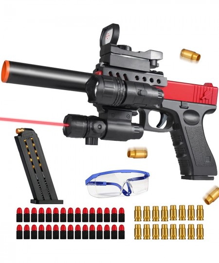 Ejecting Shell Toy Gun with Soft Bullets Cool Toy Pistol with an Orange tip for Training or Play $49.27 - Toy Foam Blasters &...