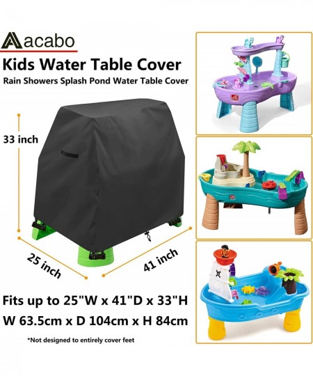 Kids Water Table Cover Fit Step2 Rain Showers Splash Pond Water Table Waterproof Dust Proof Anti-UV Outdoor Toys Cover-Cover ...