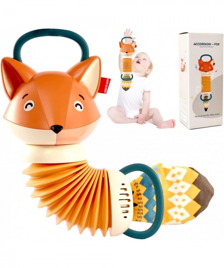 Fox Accordion Baby Toys Early Development Educational Infant Music Toy Accordion Musical Instrument Cartoon Cute Hand Grip Ba...