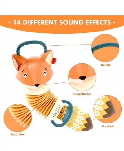 Fox Accordion Baby Toys Early Development Educational Infant Music Toy Accordion Musical Instrument Cartoon Cute Hand Grip Ba...