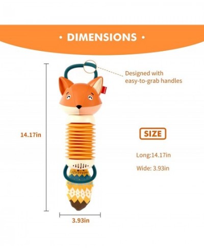 Fox Accordion Baby Toys Early Development Educational Infant Music Toy Accordion Musical Instrument Cartoon Cute Hand Grip Ba...