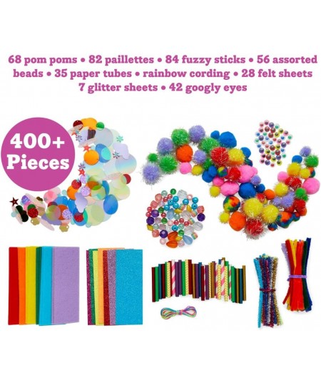 Rainbow Craft Collection for Kids Ages 6 and up Colorful Craft Supplies for Children 400+ Pieces $22.43 - Kids' Drawing & Wri...