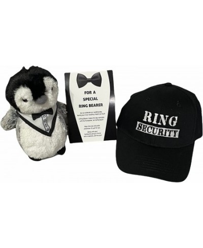 Ring Bearer Gifts - Ring Bearer Plush Penguin and Ring Security Kids' Hat Set with Gift Card Insert $61.14 - Stuffed Animals ...