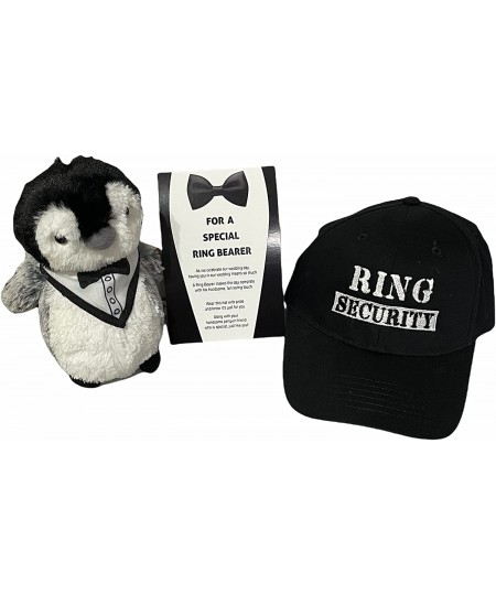 Ring Bearer Gifts - Ring Bearer Plush Penguin and Ring Security Kids' Hat Set with Gift Card Insert $61.14 - Stuffed Animals ...