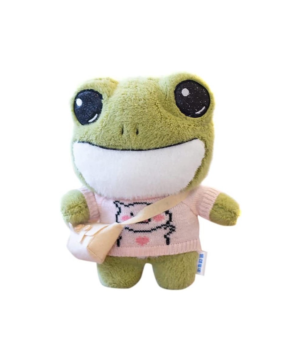 11.8 Inch Stuffed Frog Plush Animal Doll Toy Super Cute Green Frog Stuffed Animal Plush Toy Frog Plushie with Sweater Clothes...