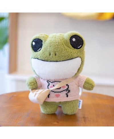 11.8 Inch Stuffed Frog Plush Animal Doll Toy Super Cute Green Frog Stuffed Animal Plush Toy Frog Plushie with Sweater Clothes...