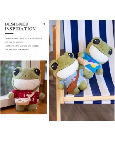 11.8 Inch Stuffed Frog Plush Animal Doll Toy Super Cute Green Frog Stuffed Animal Plush Toy Frog Plushie with Sweater Clothes...