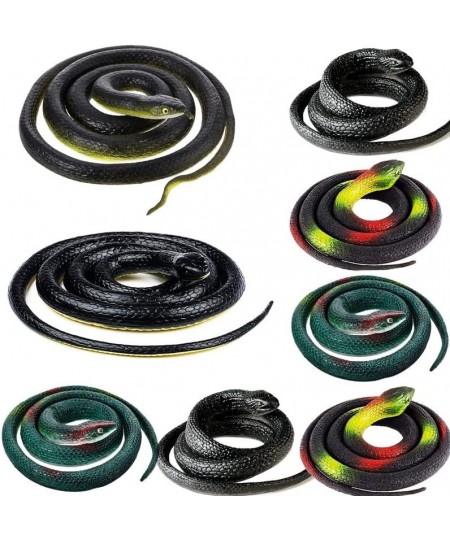 8 Pieces Realistic Rubber Snakes Fake Toy Snakes That Look Real Plastic Snakes for Garden Props to Keep Birds Away $32.58 - G...