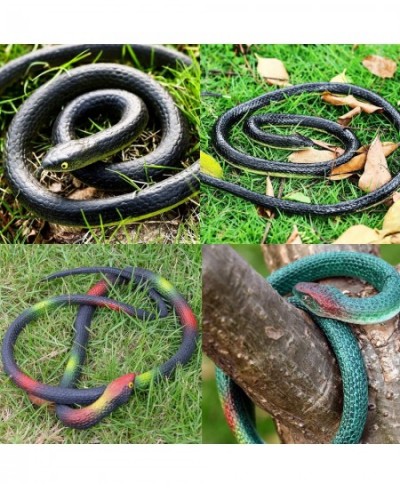 8 Pieces Realistic Rubber Snakes Fake Toy Snakes That Look Real Plastic Snakes for Garden Props to Keep Birds Away $32.58 - G...