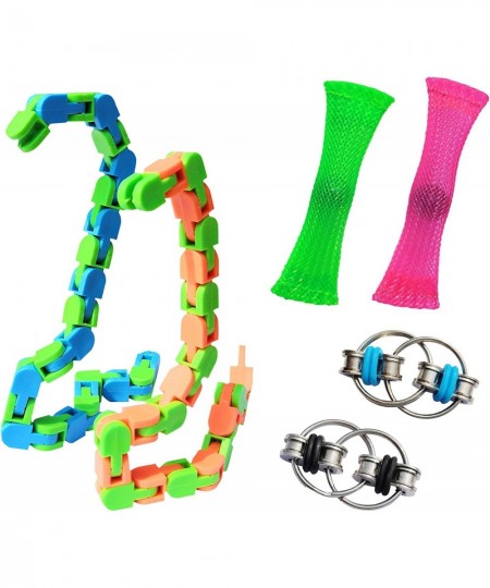 6 Pack Stress Relief and Anxiety Relief Fidget Toys Flippy Chain Marble Mesh Wacky Tracks $13.46 - Fidget Toys