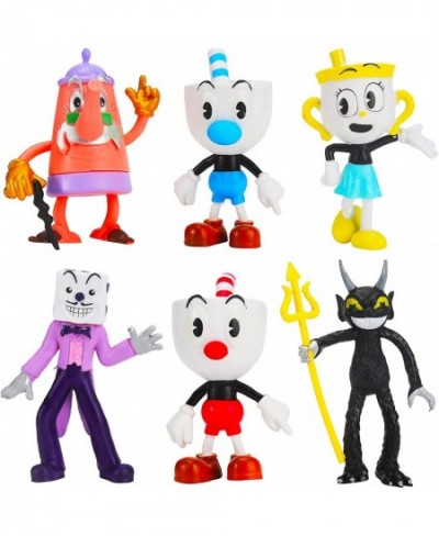 6 Pieces Cup Cake Toppers Figures Anime Game Characters Cake Decoration Figures Set Cupcake Toppers Toys for Birthday Party S...