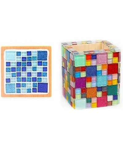 200g Mosaic Tile Glass Tiles for Art Crafts DIY Children Puzzle Handmade Materials Home Decor -3/4 Inch (20mm) (Purple) $15.6...