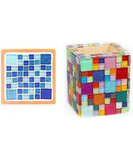 200g Mosaic Tile Glass Tiles for Art Crafts DIY Children Puzzle Handmade Materials Home Decor -3/4 Inch (20mm) (Purple) $15.6...