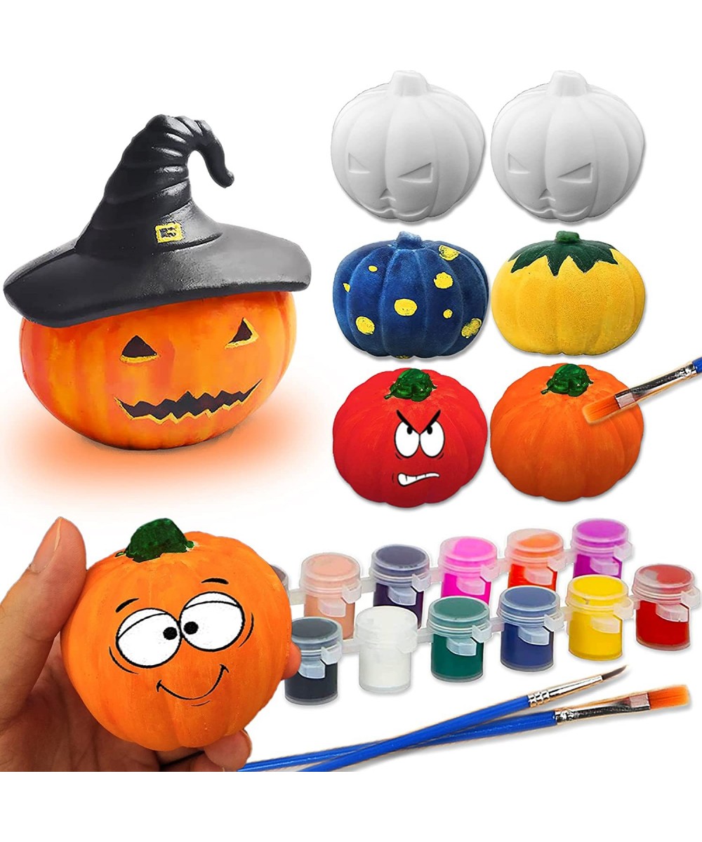 Halloween Pumpkin Crafts Kits for Kids Squishy Toys DIY Craft Halloween Activities Gifts Pumpkin Painting Decorating Thanksgi...