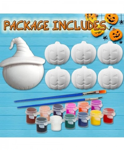 Halloween Pumpkin Crafts Kits for Kids Squishy Toys DIY Craft Halloween Activities Gifts Pumpkin Painting Decorating Thanksgi...