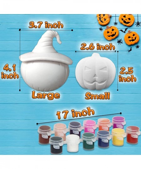 Halloween Pumpkin Crafts Kits for Kids Squishy Toys DIY Craft Halloween Activities Gifts Pumpkin Painting Decorating Thanksgi...