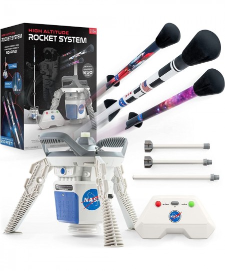 NASA Air Rocket Launcher Kit - Launch Model Rockets Up to 250 Feet with Compressed Air Pump It Up & Launch Your Rocket A Safe...