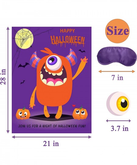 Halloween Pin The Eye on The Monster Game for Kids Halloween Party Favors and Games Halloween Party Games Activities $15.03 -...