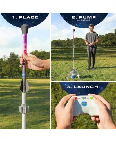 NASA Air Rocket Launcher Kit - Launch Model Rockets Up to 250 Feet with Compressed Air Pump It Up & Launch Your Rocket A Safe...