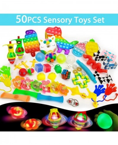 50Pcs Valentines Day Pop Sensory Fidget Party Favors Toys Set 24 Styles Stress Relief Toys Glow Stress Balls Dinosaur Poppers...