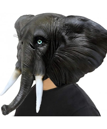 Latex Animal Full Head African Elephant Mask Animal Fancy Masquerade Party Costume Mask Multicolored $48.37 - Kids' Dress-Up ...