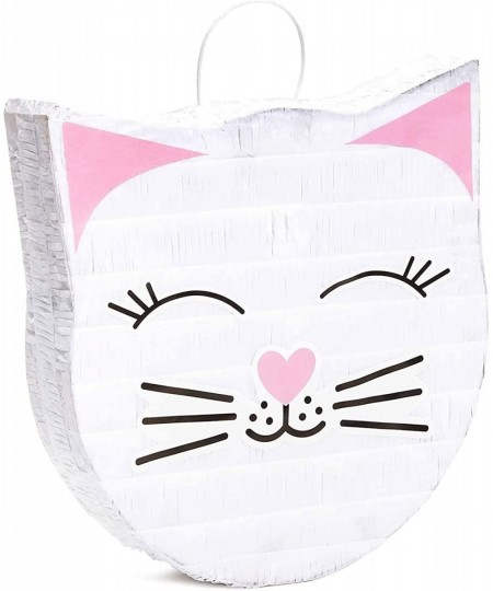 Small Cat Pinata for Kitty Birthday Party Supplies Kitten Themed Decorations (14 x 12.8 In) $32.57 - Piñatas