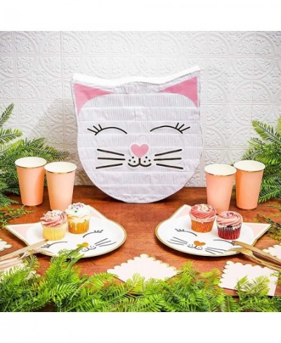 Small Cat Pinata for Kitty Birthday Party Supplies Kitten Themed Decorations (14 x 12.8 In) $32.57 - Piñatas