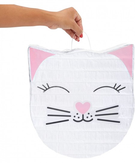 Small Cat Pinata for Kitty Birthday Party Supplies Kitten Themed Decorations (14 x 12.8 In) $32.57 - Piñatas