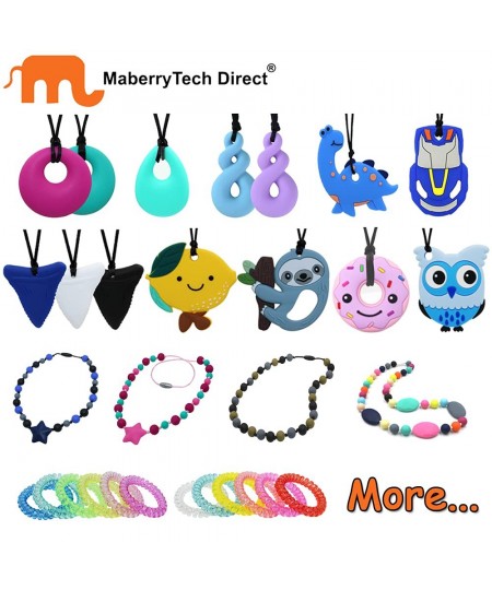 Sensory Chew Necklace for Kids Oral Motor Aids Chewy Necklace Sensory for Boys Girls with Autism ADHD SPD Needs Oral chew Toy...