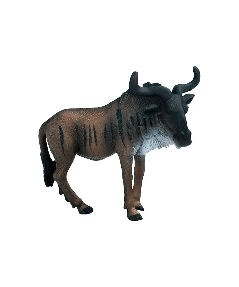 Animal Figures Realistic Plastic Small African Wildebeest Animal Action Model Science Project Learning Educational Toys Birth...