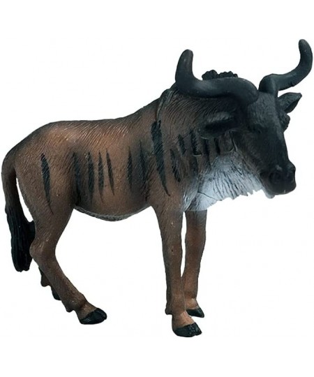 Animal Figures Realistic Plastic Small African Wildebeest Animal Action Model Science Project Learning Educational Toys Birth...