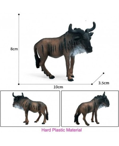 Animal Figures Realistic Plastic Small African Wildebeest Animal Action Model Science Project Learning Educational Toys Birth...