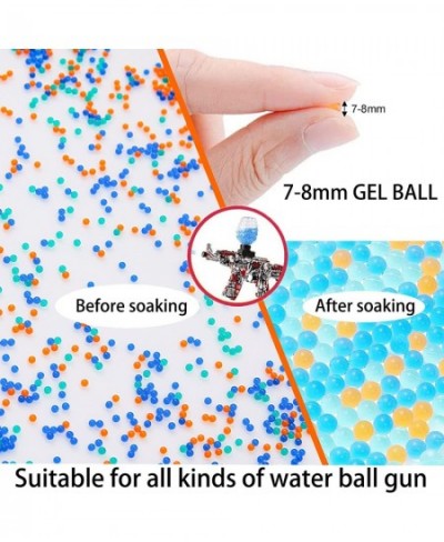 Water Ball Beads Refill Ammo 7-8 mm Water Bullets Beads Gel Ball for Kids Toys Non-Toxic Eco Friendly Gel Beads Blaster Ammo ...