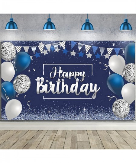 Happy Birthday Decorations Backdrop Glitter Birthday Backdrop Sign Happy Birthday Banner Birthday Party Supplies Photo Backgr...