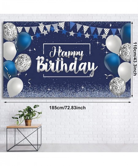 Happy Birthday Decorations Backdrop Glitter Birthday Backdrop Sign Happy Birthday Banner Birthday Party Supplies Photo Backgr...