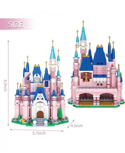 Pink Girls Princess Castle 8 in 1 Building Blocks Toys 596 PCS Compatible with Lego Friends Disney Creative Building Kit Toys...