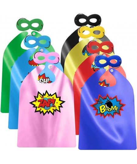 Superhero Capes and Masks for Kids Birthday Party 7 Sets - DIY Dress Up Costumes - Bulk Pack $31.81 - Kids' Costumes