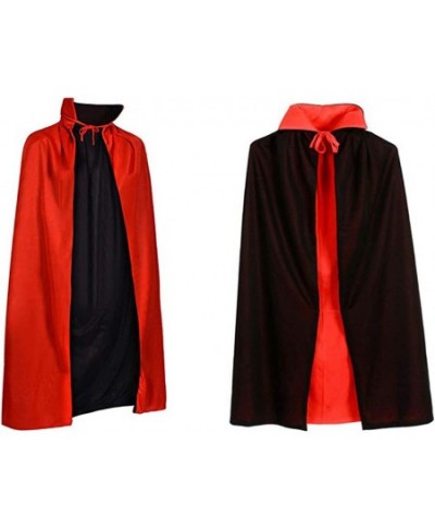 Vampire Cloak Reversible Kids Halloween Cape Wizard Costume Accessories Stand-Up Collar Witch Capes for Halloween Themed Part...