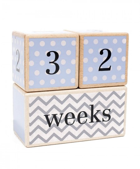 Solid Wood Milestone Age Blocks in Blue. Baby Age Photo Blocks and Photo Props… $59.13 - Early Development & Activity Toys