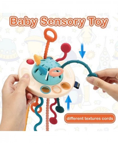 Montessori Toys Silicone Pull String Baby Sensory Toys Toddler Travel Toys Fine Motor Skills Early Development Toys Baby Teet...