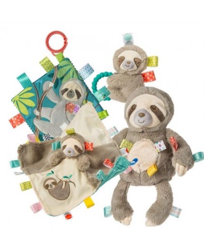 Soothing Sensory Crinkle Me Toy with Baby Paper & Squeaker 6.5 X 6.5 Molasses Sloth $19.16 - Baby Teether Toys