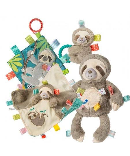 Soothing Sensory Crinkle Me Toy with Baby Paper & Squeaker 6.5 X 6.5 Molasses Sloth $19.16 - Baby Teether Toys