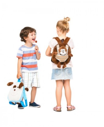 Cute Monkey Toy Toddler Backpack With Leash – Kids Stuffed Animal Toy Backpack For Boy Girl – Kids Backpacks For Boys And Gir...