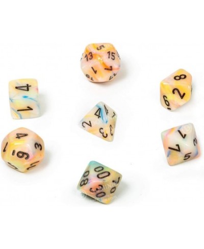 DND Dice Set-D&D Dice-16mm Festive Circus and Black Plastic Polyhedral Dice Set-Dungeons and Dragons Dice Includes 7 Dice - D...