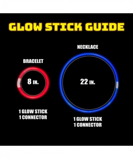 100 8" Crown Glow Light Stick Bracelets WHOLESALE PACK $20.03 - Kids' Dress-Up Accessories