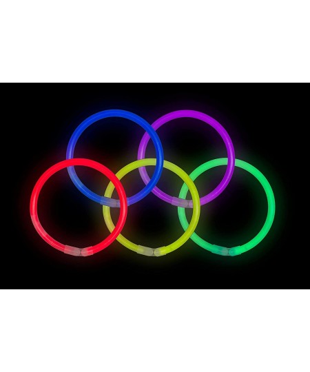 100 8" Crown Glow Light Stick Bracelets WHOLESALE PACK $20.03 - Kids' Dress-Up Accessories