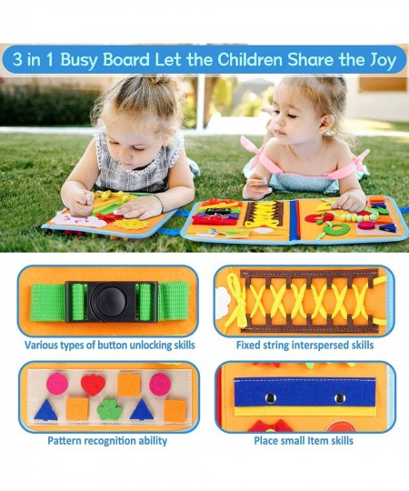 Busy Board 25 in 1 Montessori Toys for Toddler Sensory Toys for Toddlers 1 2 3year Children Boys and Girls Preschool Learning...