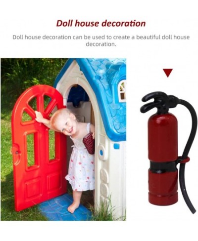 Dollhouse Miniature Fire Miniature fire extinguishers fire Extinguisher Stress Toy DIY Dollhouse Decor Extinguisher Models: 2...