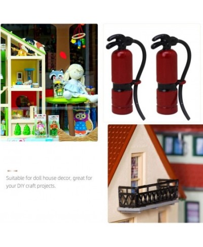 Dollhouse Miniature Fire Miniature fire extinguishers fire Extinguisher Stress Toy DIY Dollhouse Decor Extinguisher Models: 2...